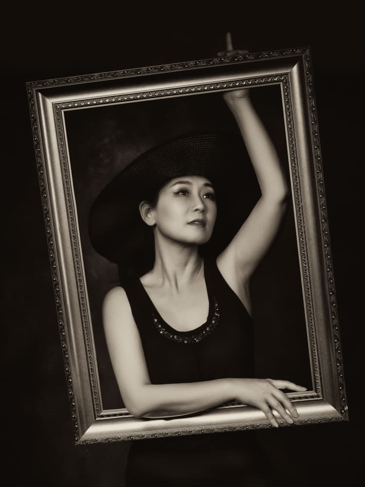 Elegant Portrait Frame by Jeff Wang — canvas wall art
