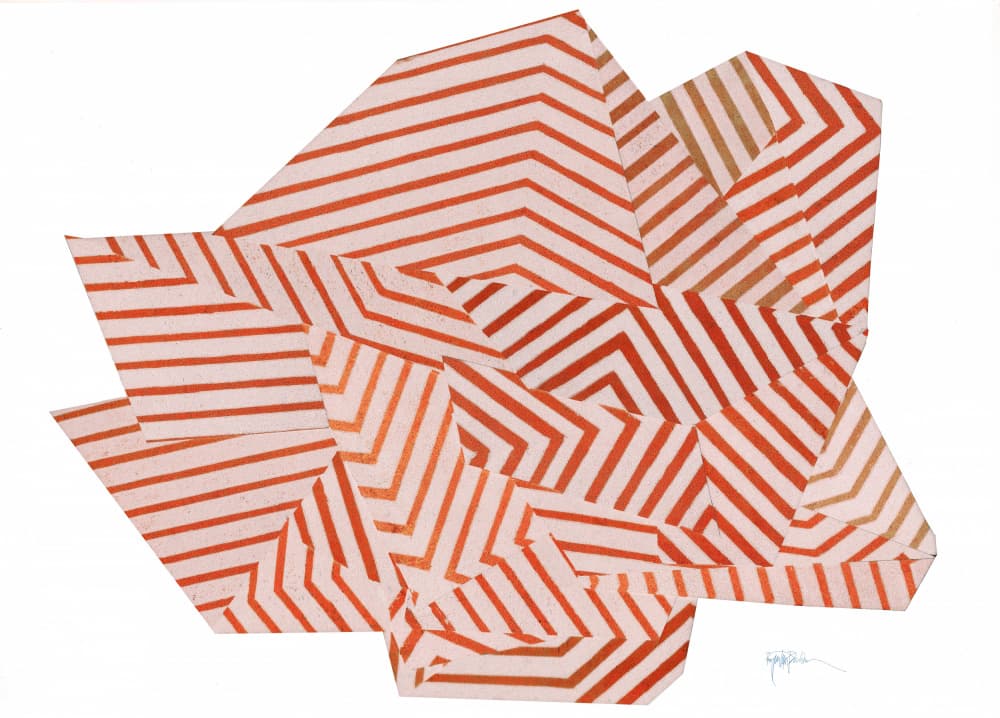 Dynamic Striped Angles by Paulina Vårregn — canvas wall art