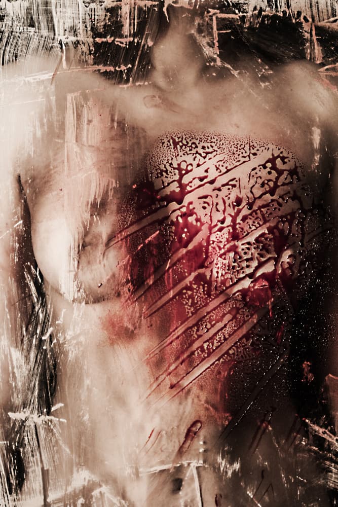 Dark Blood Expression by Bogdan Bouşcă — canvas wall art