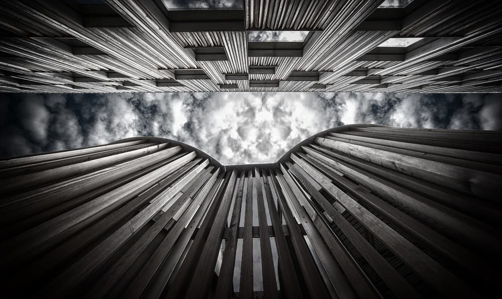 Dramatic Wooden Architecture by Anders Samuelsson — canvas wall art