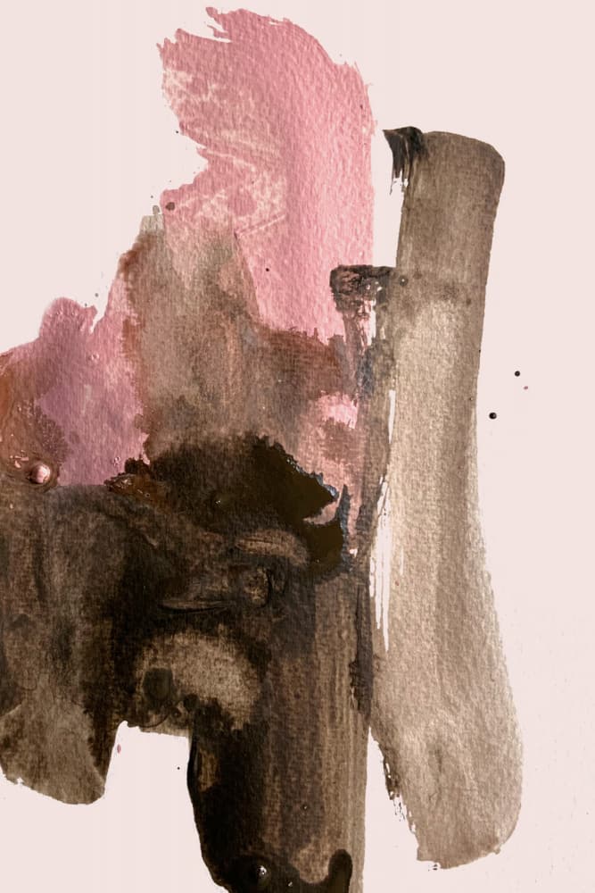 Brown Pink Abstract by Nilesh Kulkarni — canvas wall art