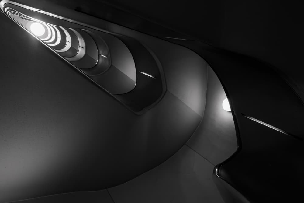 Abstract Spiral Architecture by Tomoshi Hara — canvas wall art