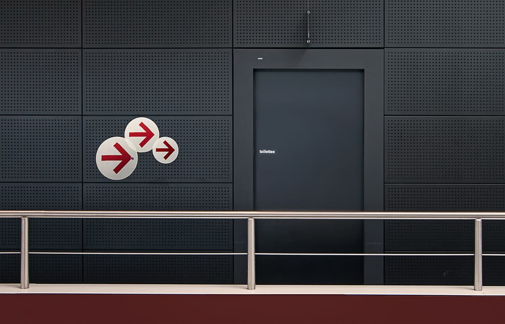 Minimalist Arrows and Door by Henk van Maastricht — canvas wall art