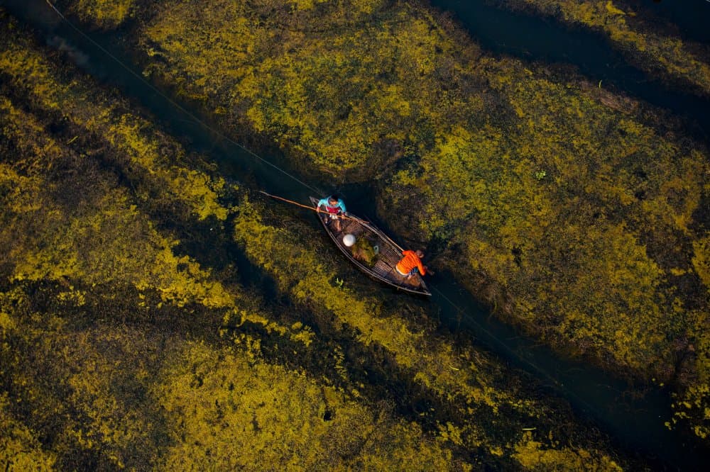 Serene Waterway Journey by Azim Khan Ronnie — canvas wall art