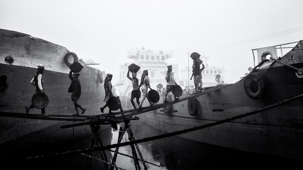 Foggy River Work by Marcel Rebro — canvas wall art