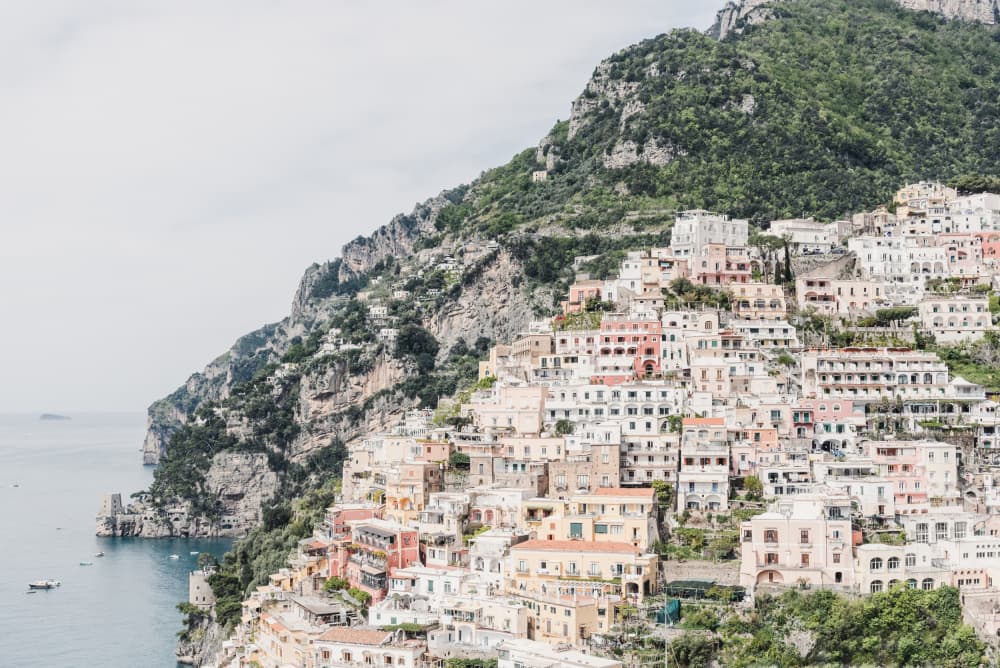 Positano Hillside Village by Photolovers — canvas wall art