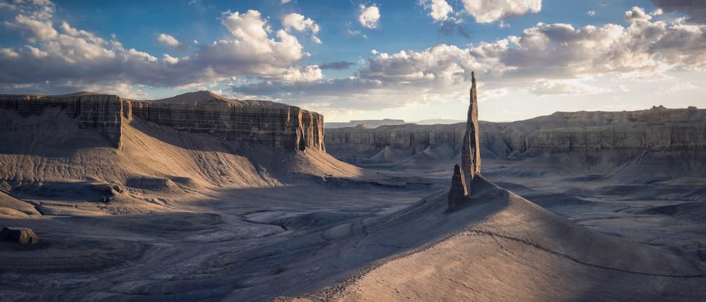 Lone Desert Spire by Michael Zheng — canvas wall art