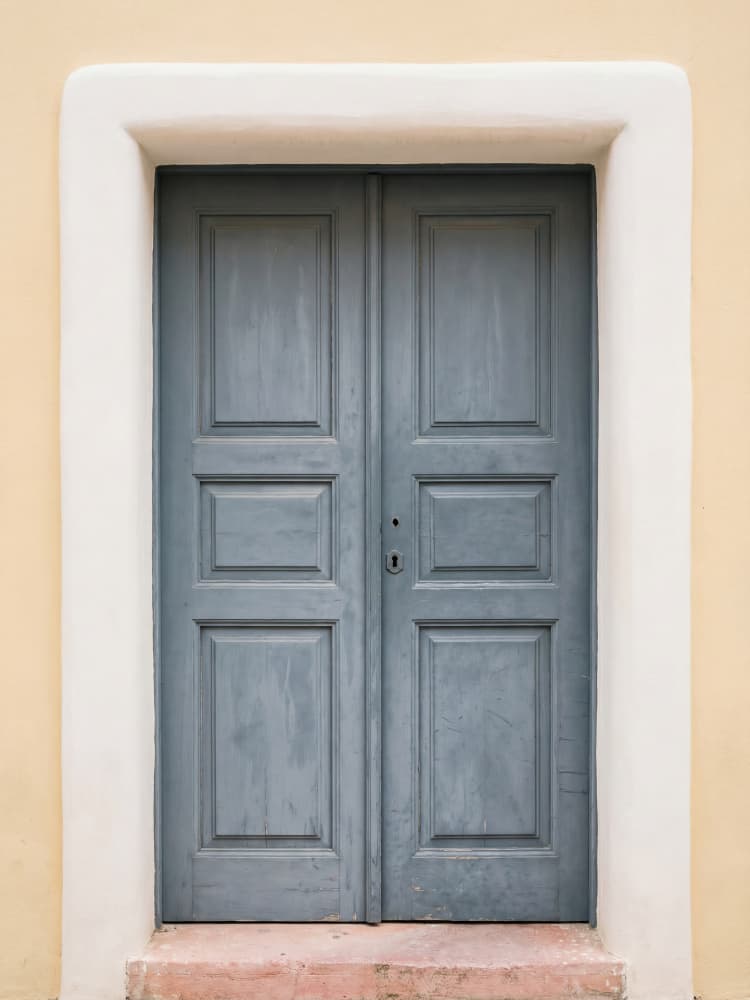 Rustic Blue Doorway by Andreas Magnusson — canvas wall art