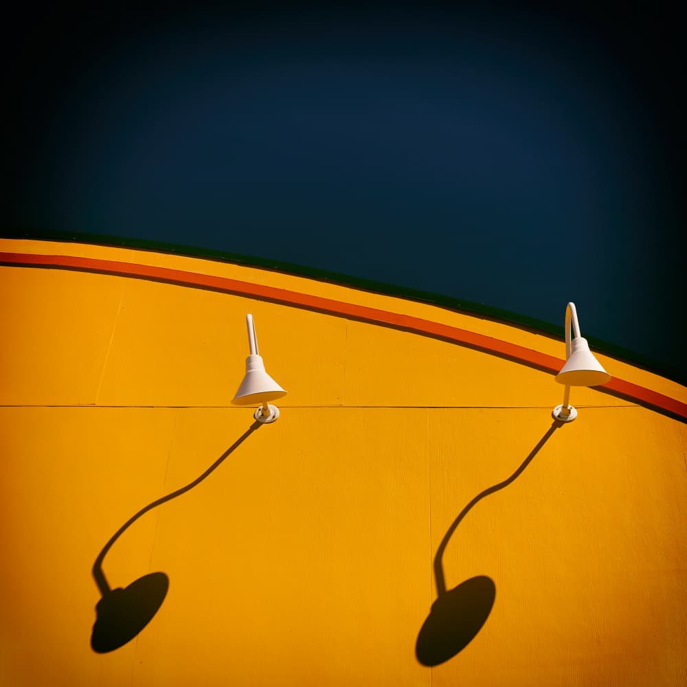 Bright Wall Shadows by Michael Burlak — canvas wall art