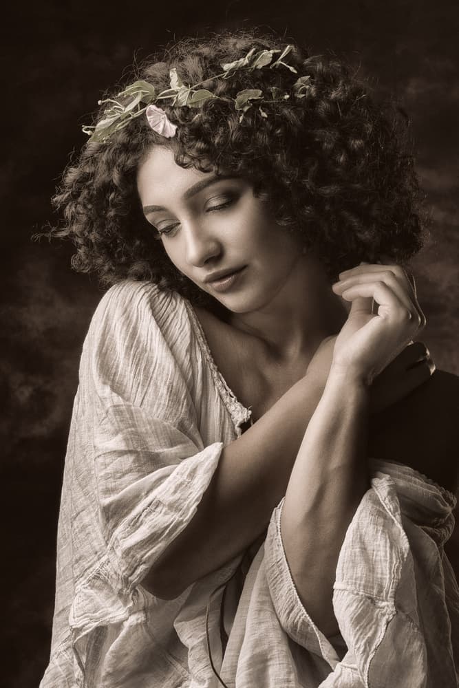 Ethereal Woman Crown by Jan Slotboom — canvas wall art