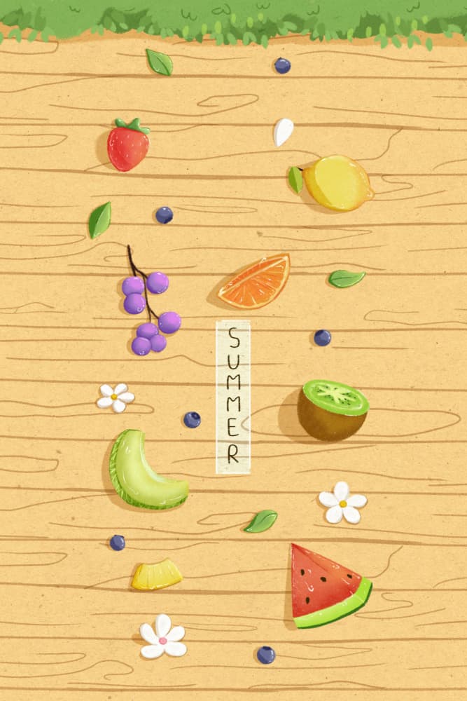 Fresh Summer Fruit Spread by Xuan Thai — canvas wall art