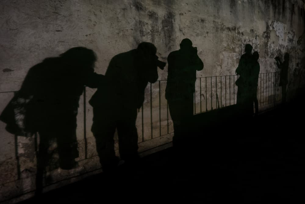Mysterious Street Shadows by Alfred Forns — canvas wall art