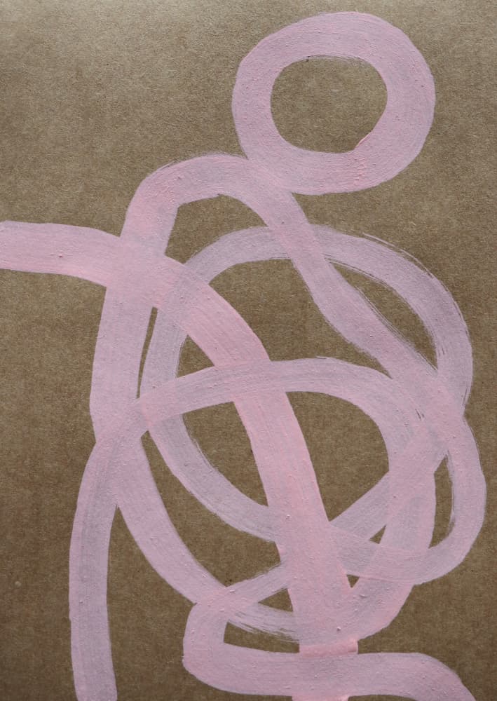 Soft Blush Lines by Santhosh ch — canvas wall art