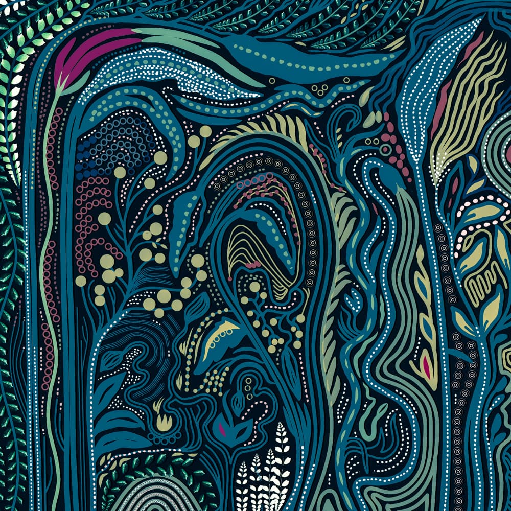 Lush Botanical Flow by Josie George — canvas wall art