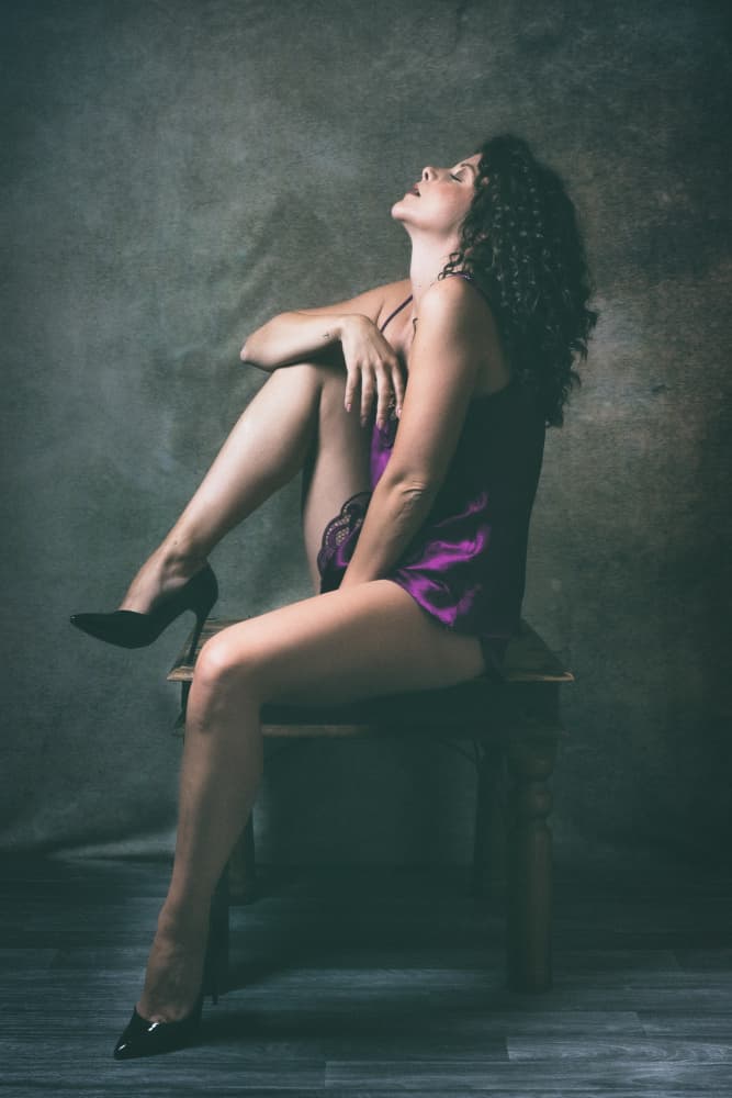 Sensual Woman Posing by Ruth Franke — canvas wall art