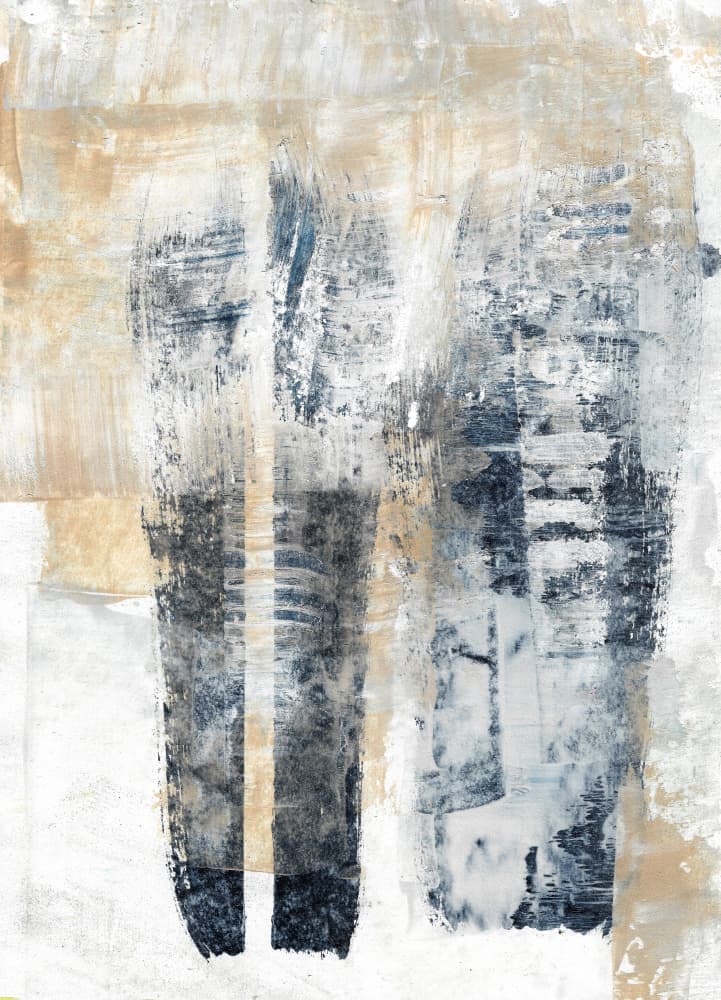 Muted Vertical Abstract by Annick — canvas wall art