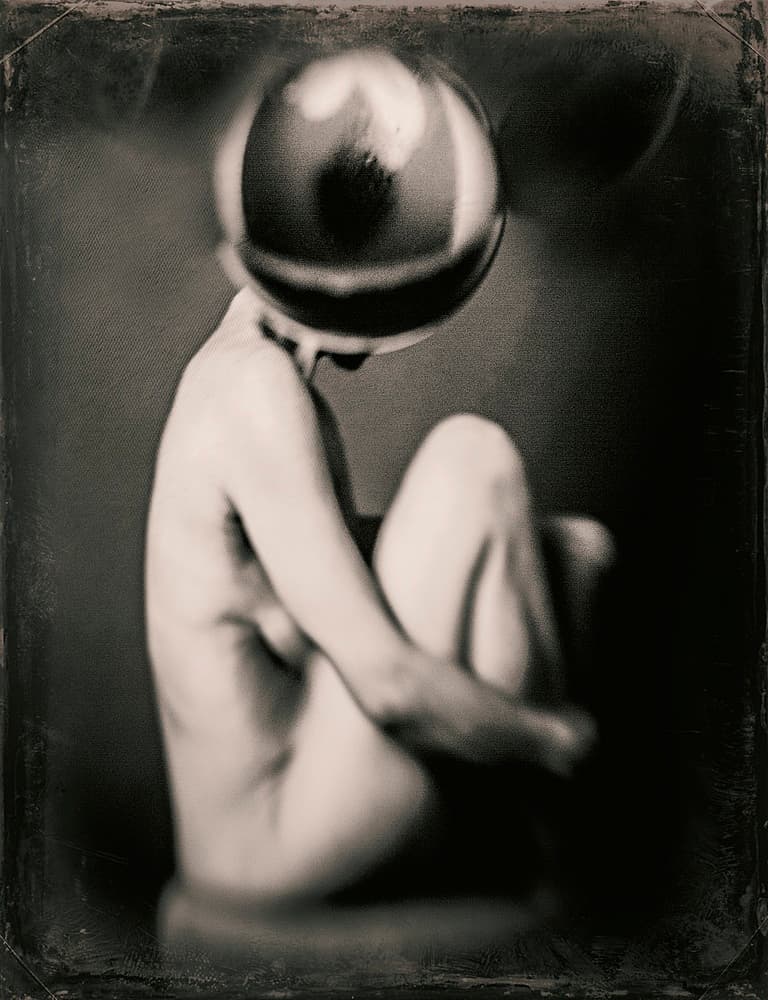 Enigmatic Sphere Figure by Bogdan Bouşcă — canvas wall art