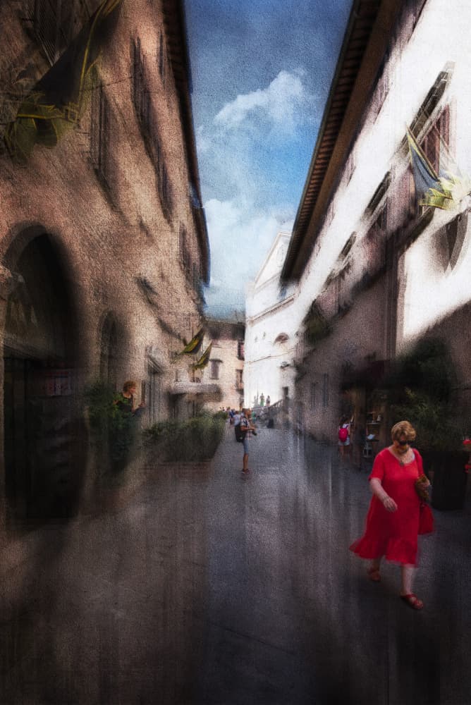 European Street Stroll by Nicodemo Quaglia — canvas wall art