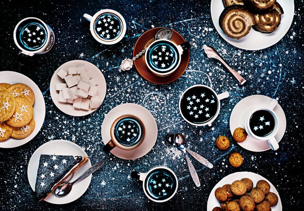 Celestial Coffee Break by Dina Belenko — canvas wall art