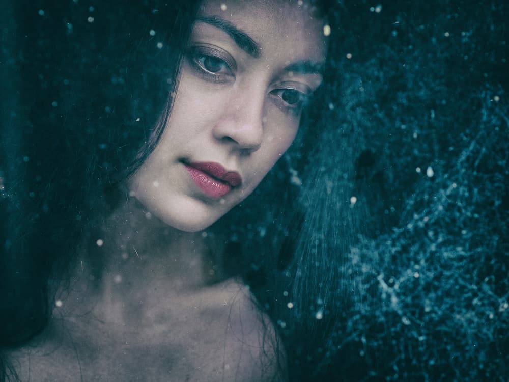 Mysterious Woman Gaze by Jacob Tuinenga — canvas wall art