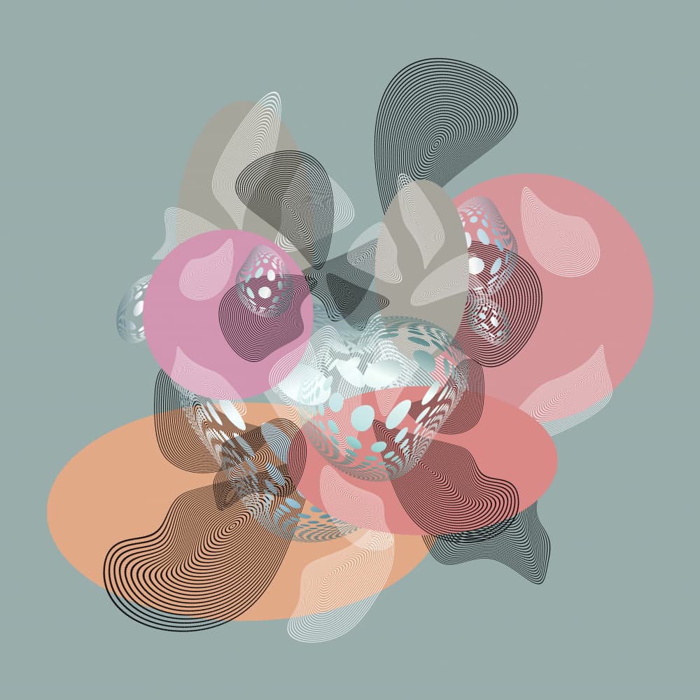 Soft Abstract Curves by Angelo Cerantola — canvas wall art
