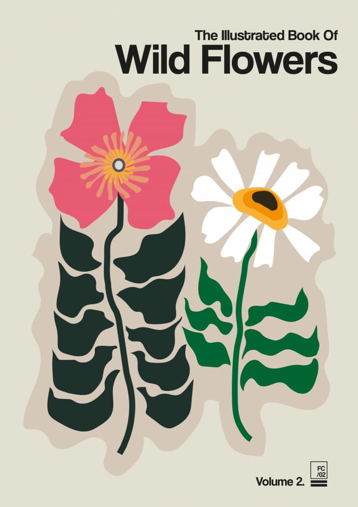 Pink and White Wildflowers by Frances Collett — canvas wall art
