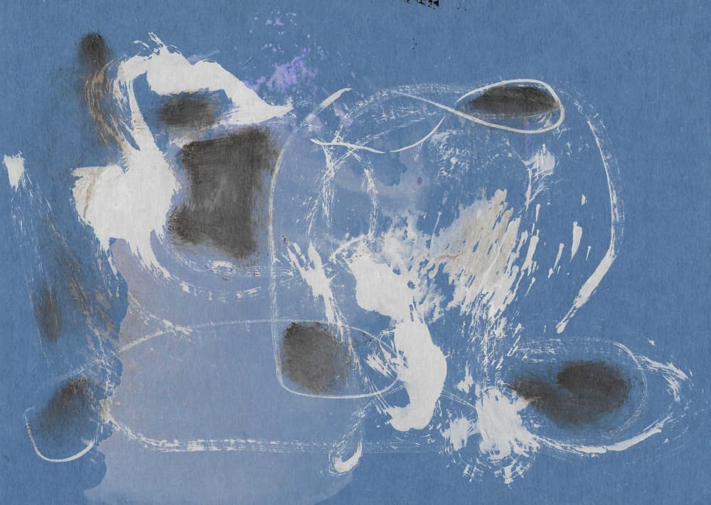 Fluid Indigo Abstract by Santhosh ch — canvas wall art