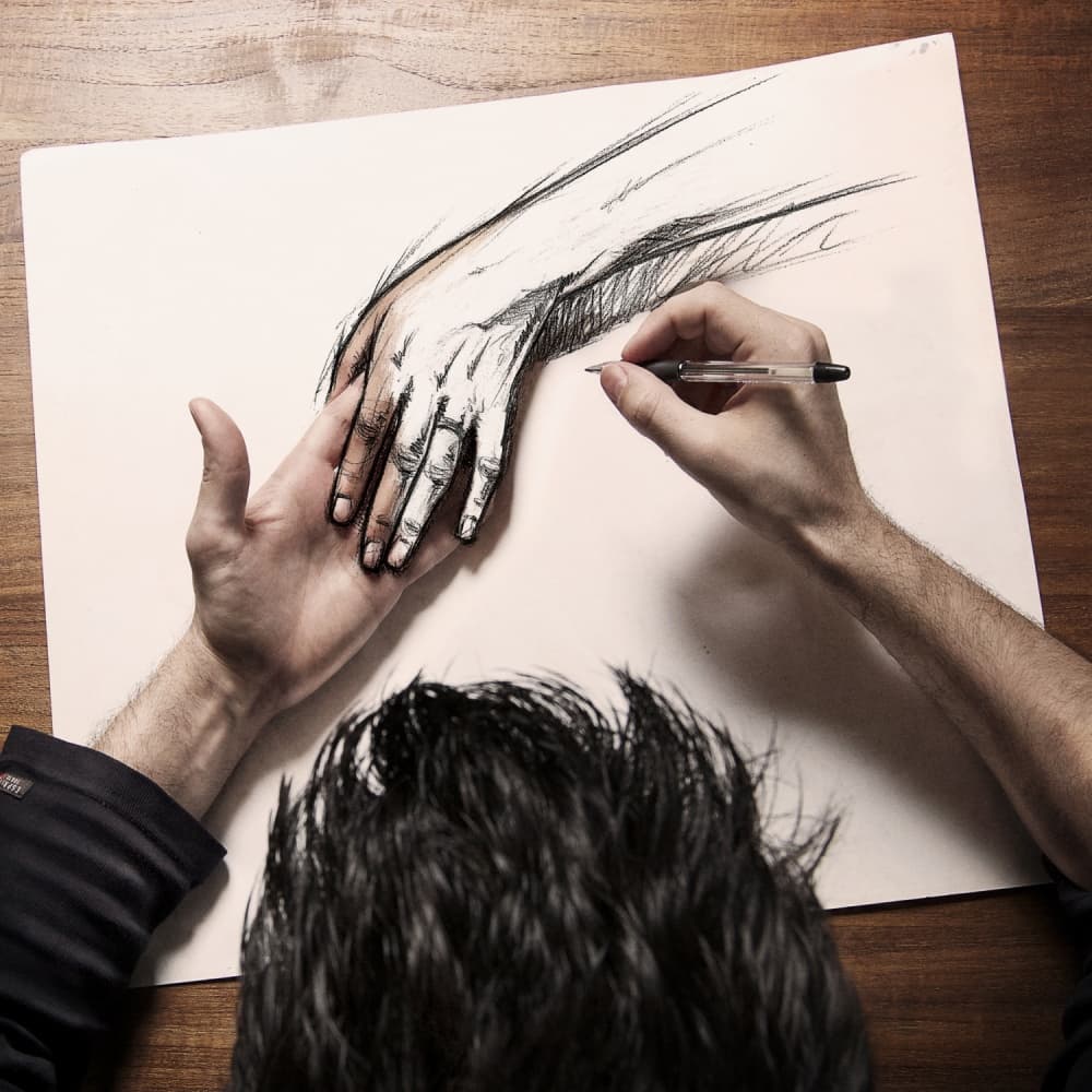 Drawn to Life by Sebastien DEL GROSSO — canvas wall art