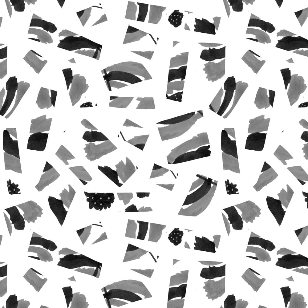 Abstract Monochrome Shapes by Michele Channell — canvas wall art
