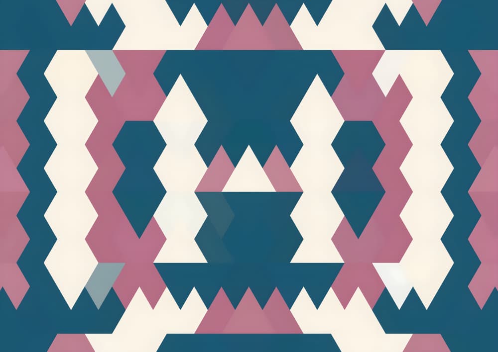 Abstract Teal Pink Pattern by Josie George — canvas wall art