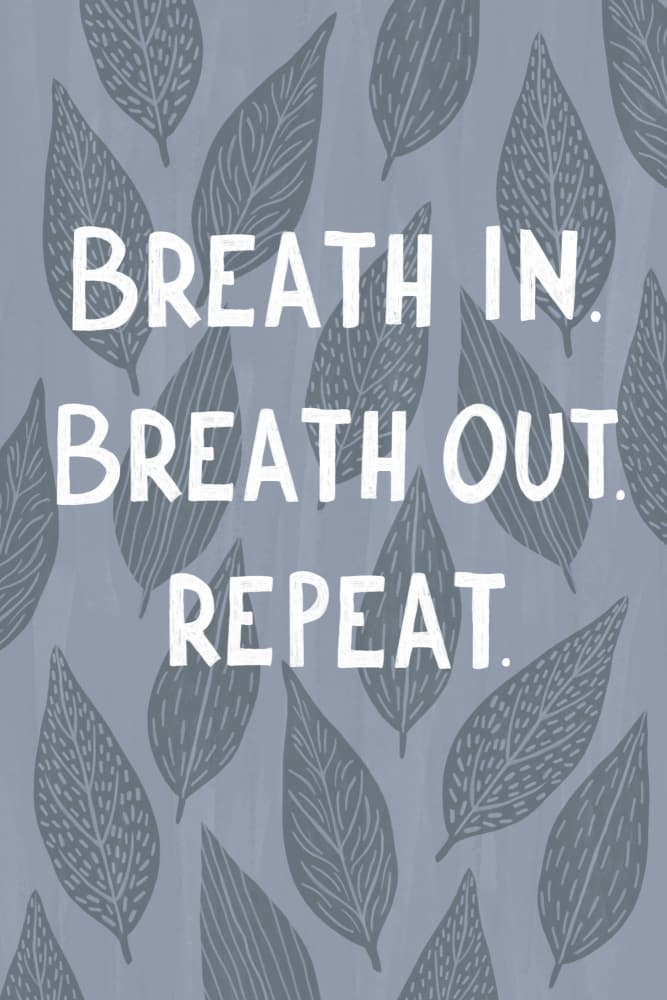 Breath In Repeat Serenity by EMELIEmaria — canvas wall art