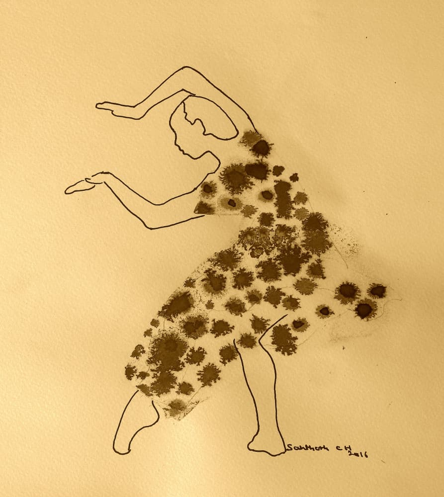 Fluid Dance Movement by Santhosh ch — canvas wall art