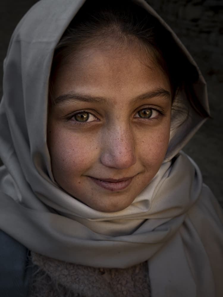 Serene Girl Portrait by Elena Molina — canvas wall art