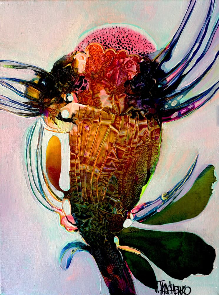 Vibrant Organic Bloom by Victor Tkachenko — canvas wall art