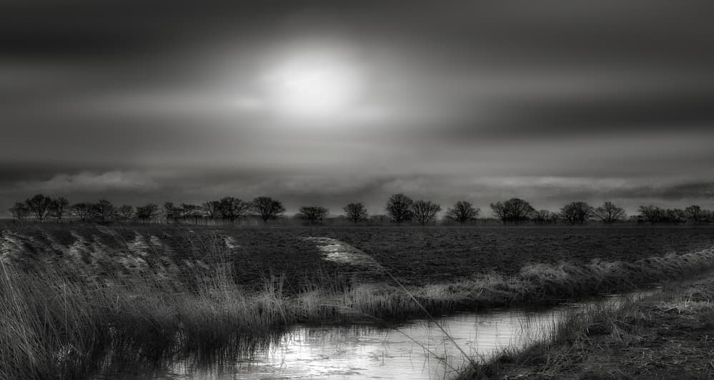 Moody Winter Stream by Yvette Depaepe — canvas wall art