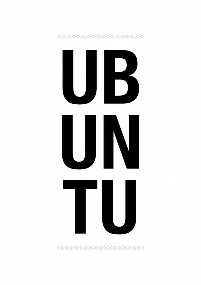 Bold Ubuntu Typography by Brett Jefferson — canvas wall art