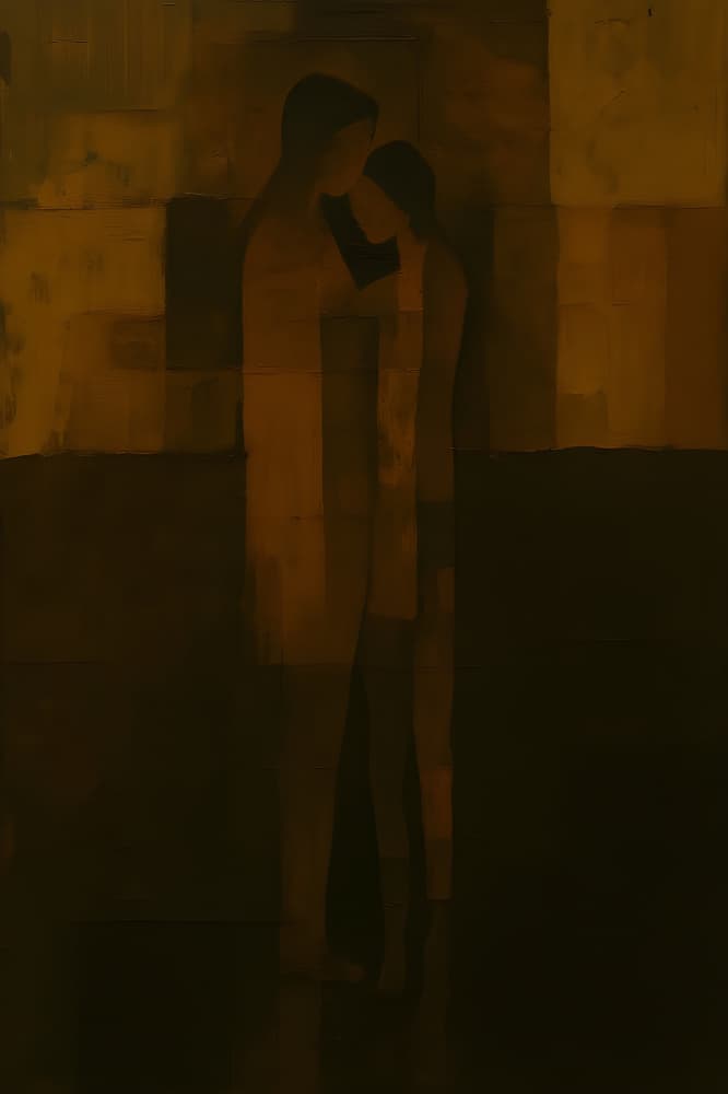 Quiet Embrace by HUGO — canvas wall art
