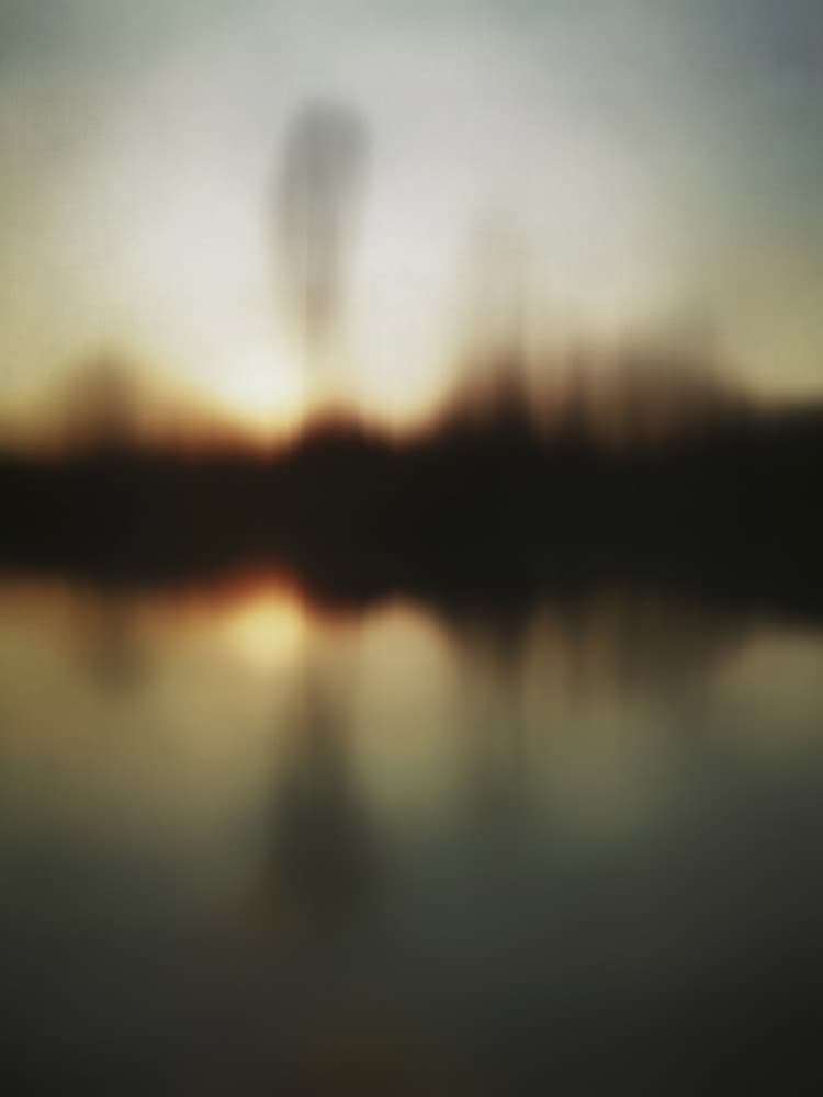 Blurred Sunset Reflection by Angelo Cerantola — canvas wall art