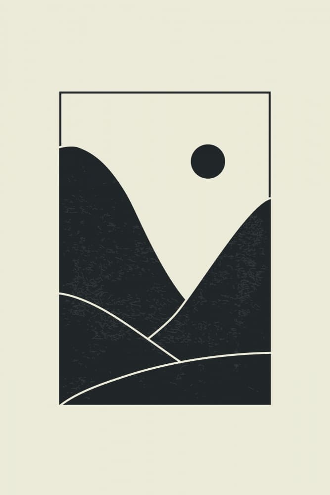 Abstract Desert Mountains by jay stanley — canvas wall art