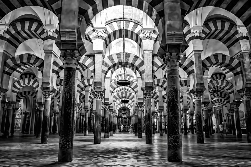 Cordoba Arches and Columns by Michel Groleau — canvas wall art
