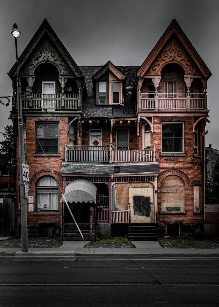 Abandoned Victorian House by The Learning Curve Photography — canvas wall art