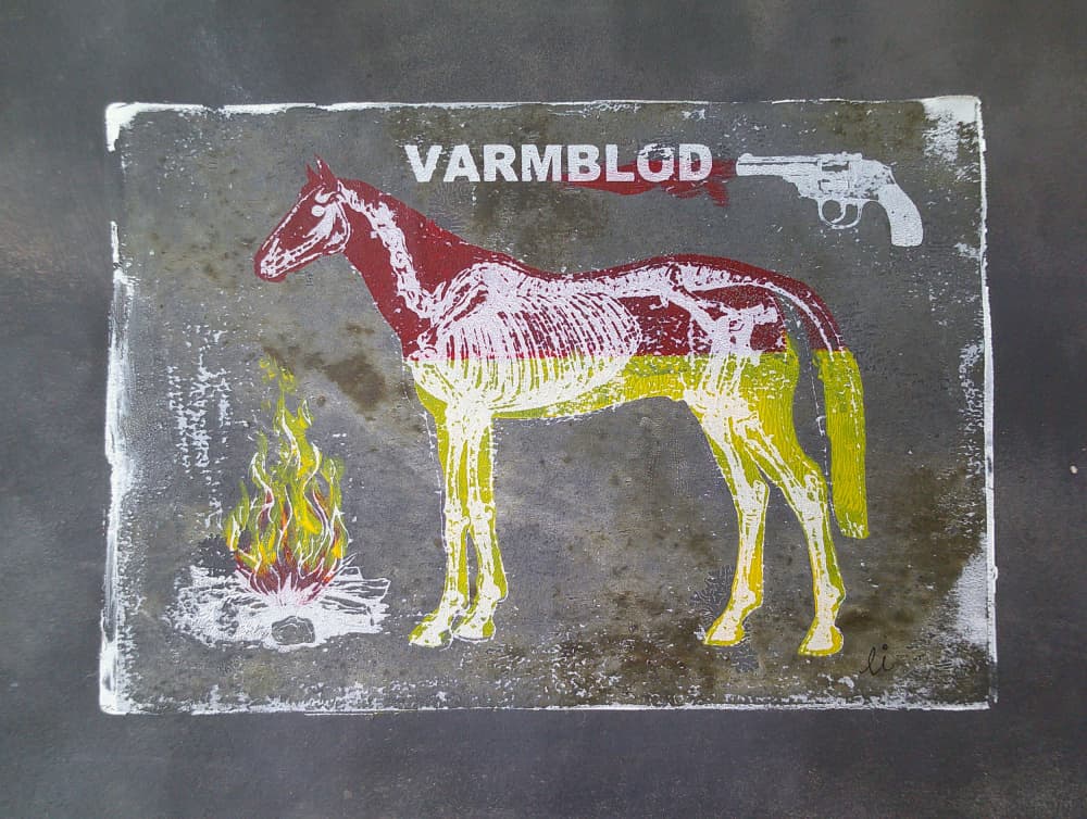 Warmblood Horse Anatomy by Li Gessbo — canvas wall art