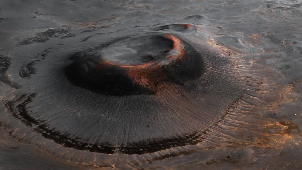 Dramatic Volcanic Crater by John Fan — canvas wall art