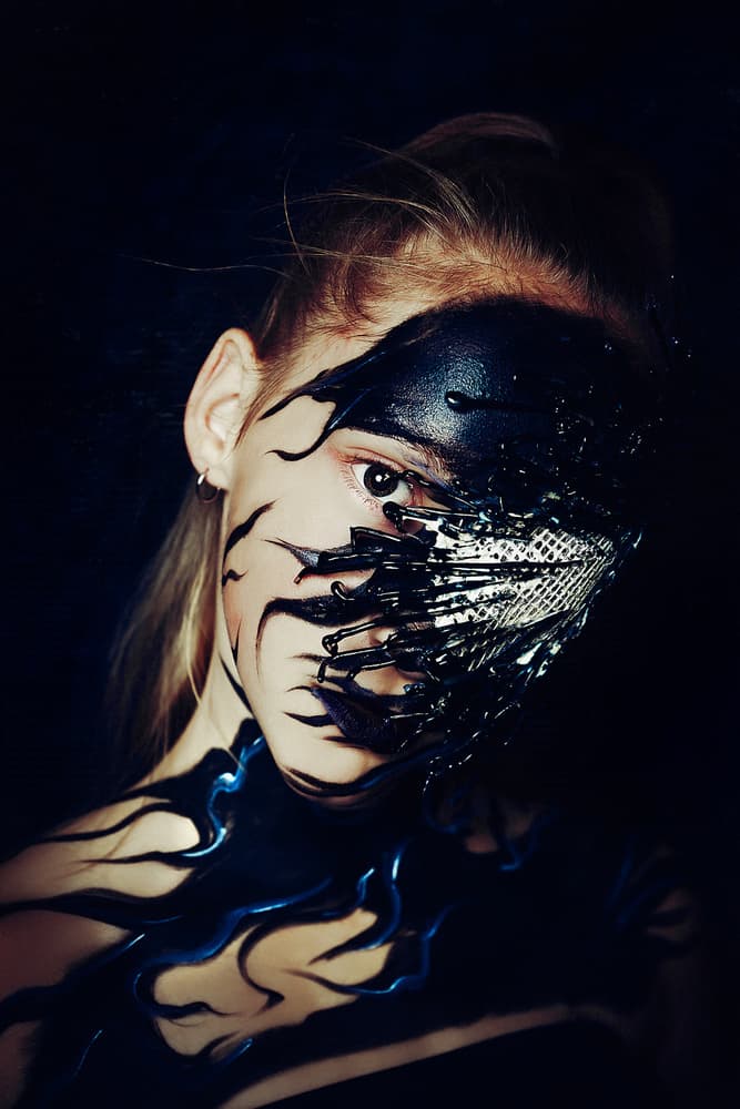 Dark Surreal Portrait by Ruslan Bolgov — canvas wall art