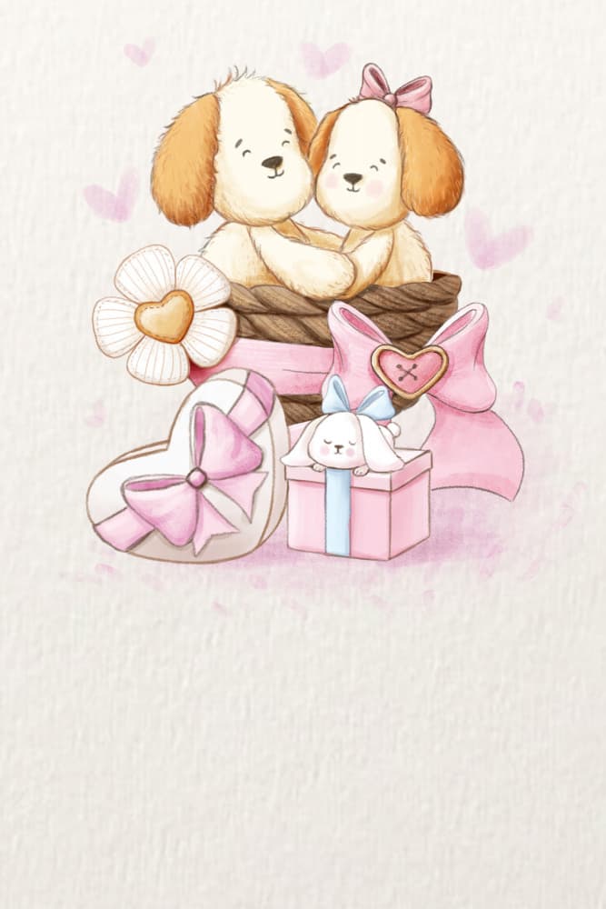 Sweet Puppy Love by Xuan Thai — canvas wall art