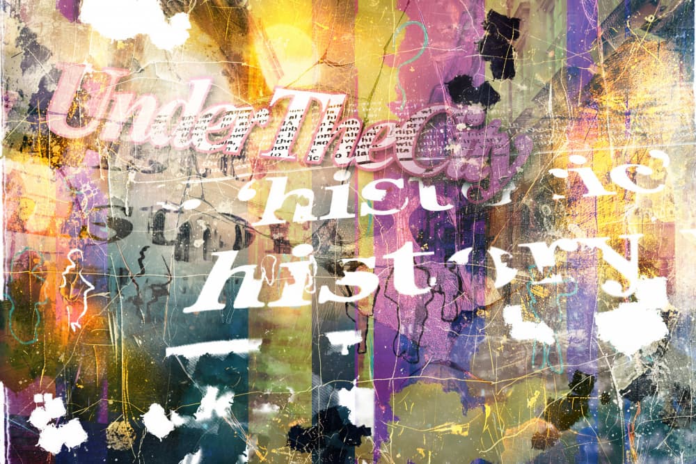 Historic Text Collage by Rafal Kulik — canvas wall art