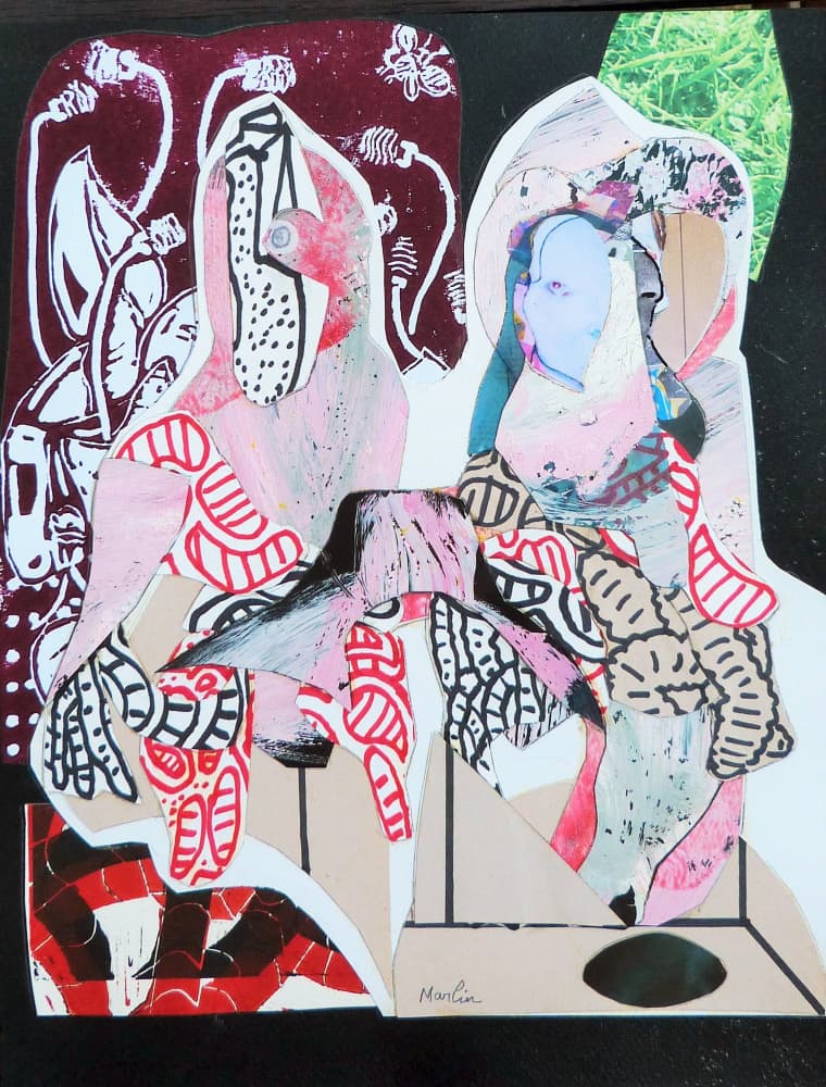 Abstract Patterned Figures by Pascal Marlin — canvas wall art