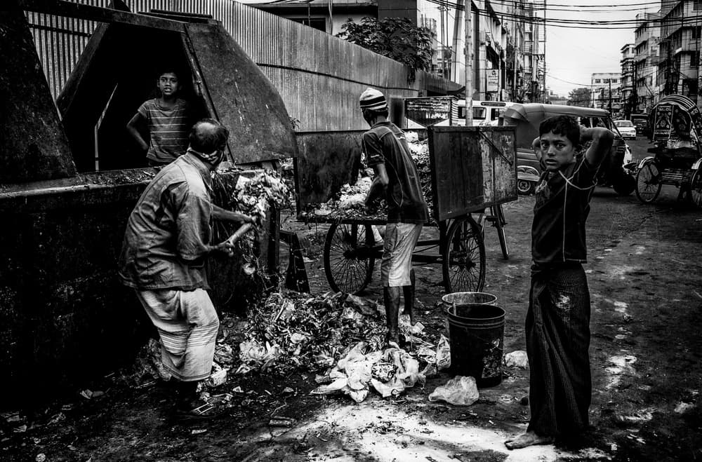Boys City Trash Work by Joxe Inazio Kuesta Garmendia — canvas wall art