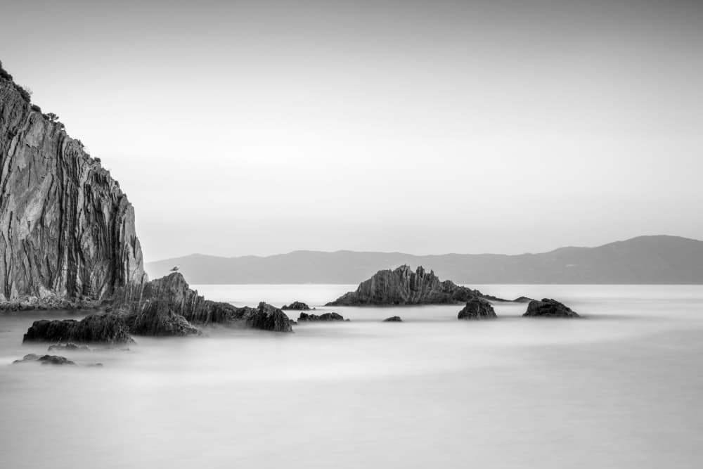 Serene Coastal Rocks by Catalin Baican — canvas wall art