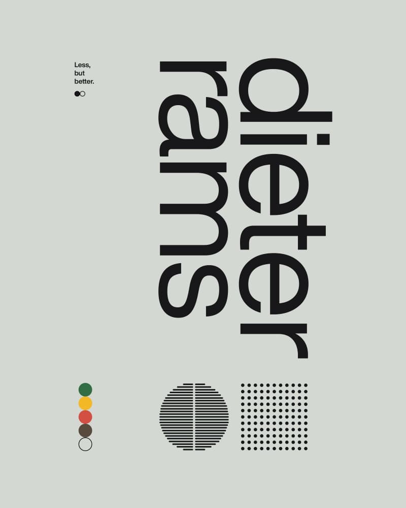 Less But Better Graphic by David Vineïs — canvas wall art